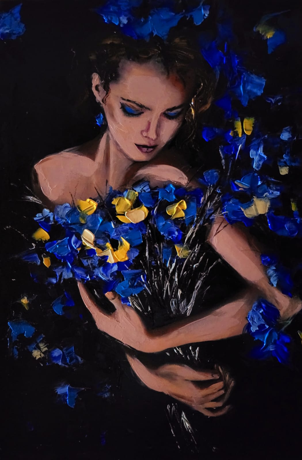 ArteDiAlina.com painting: Flowers for Ukraine